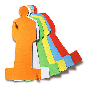 120 Pin-It Cards, people, assorted